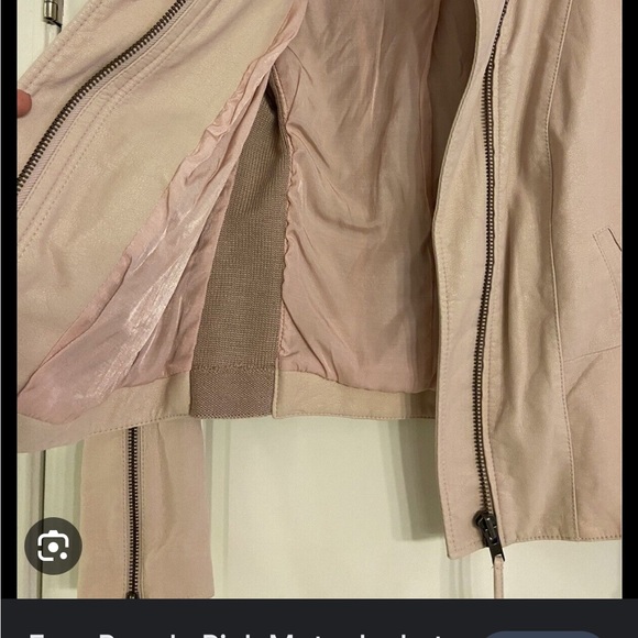 Free People Cool & Clean Vegan Leather Moto Jacket in Rose - Picture 10 of 16